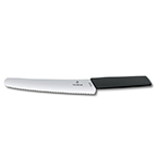Nôž na pečivo a cukrovinky 22 cm Victorinox Swiss Modern, čierny Nôž na pečivo a cukrovinky 22 cm Victorinox Swiss Modern, čierny