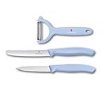 SÚPRAVA ŠKRABKY A NOŽOV 3 ks Victorinox, svetlomodrá SÚPRAVA ŠKRABKY A NOŽOV 3 ks Victorinox, svetlomodrá