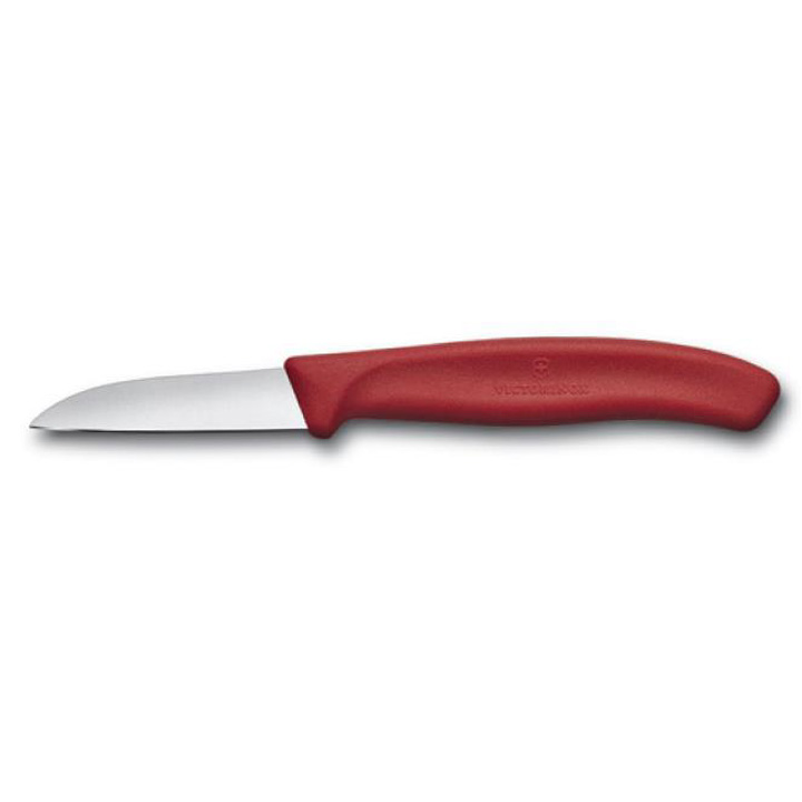 Lúpací a šúpací nôž na ovocie a zeleninu Victorinox, červený